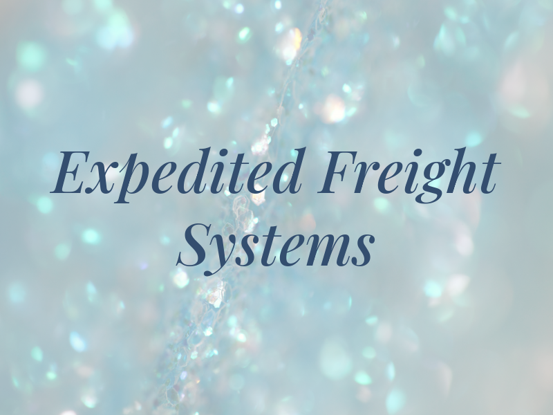 Expedited Freight Systems Inc