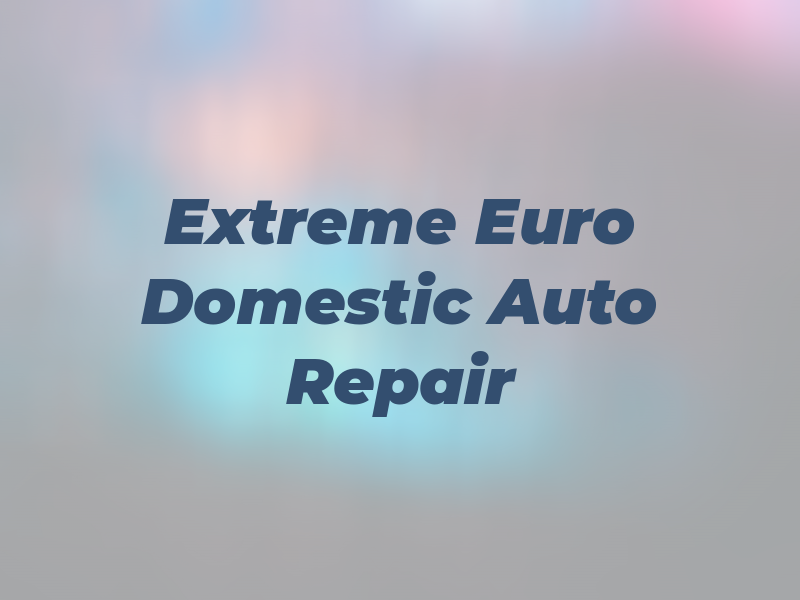 Extreme Euro Domestic Auto Repair