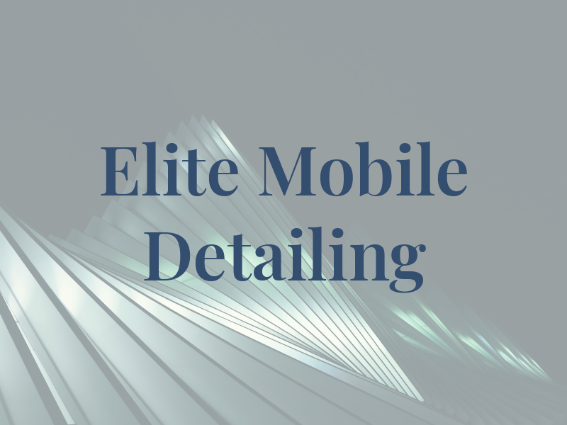 Elite Mobile Detailing