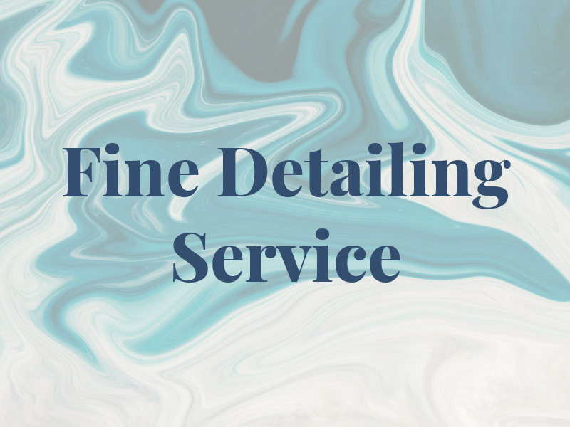 Fine Car Detailing Service