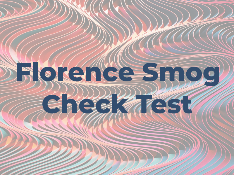 Florence Smog Check & Test