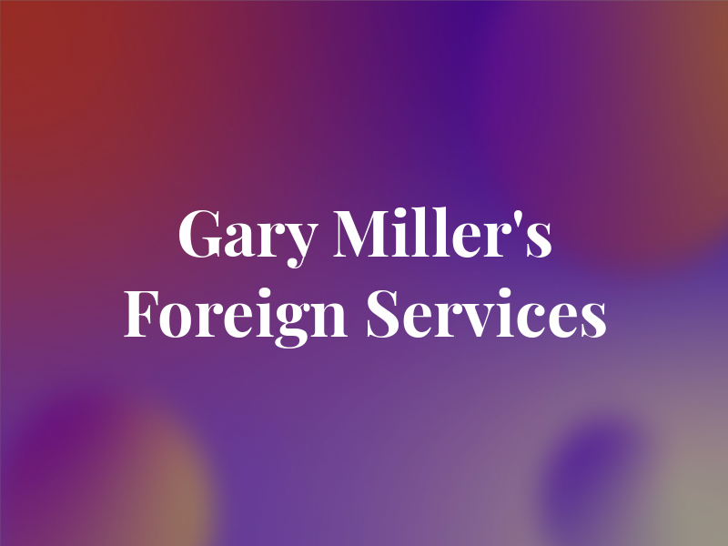 Gary Miller's Foreign Car Services