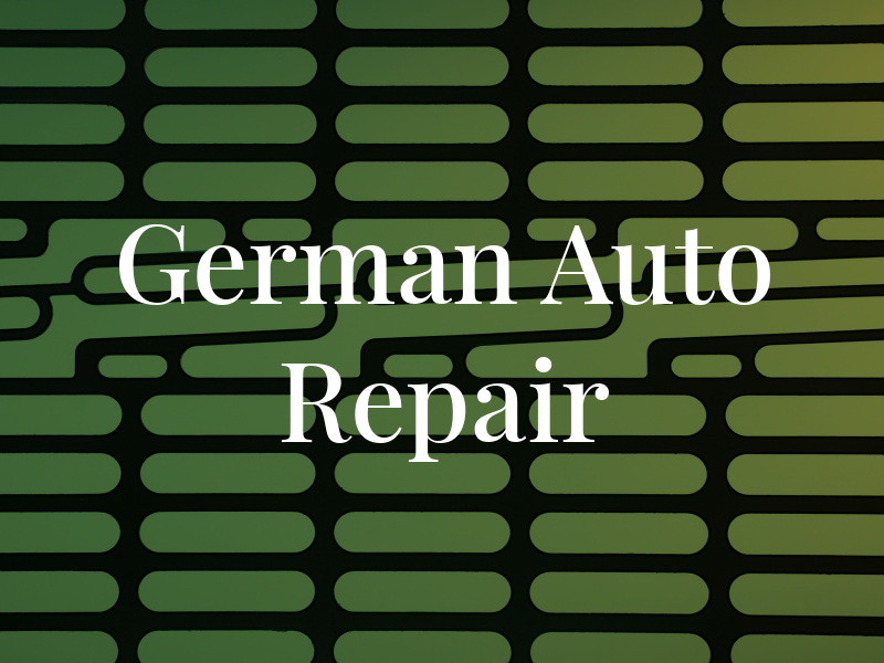 German Auto Repair
