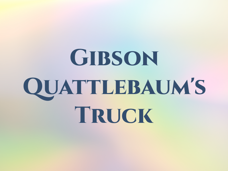 Gibson & Quattlebaum's Truck