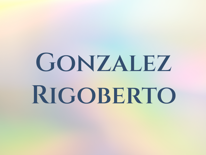 Gonzalez Rigoberto