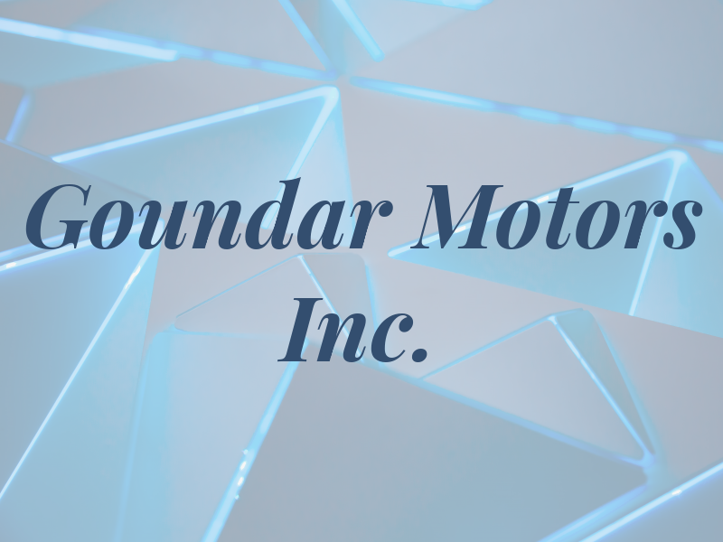 Goundar Motors Inc.