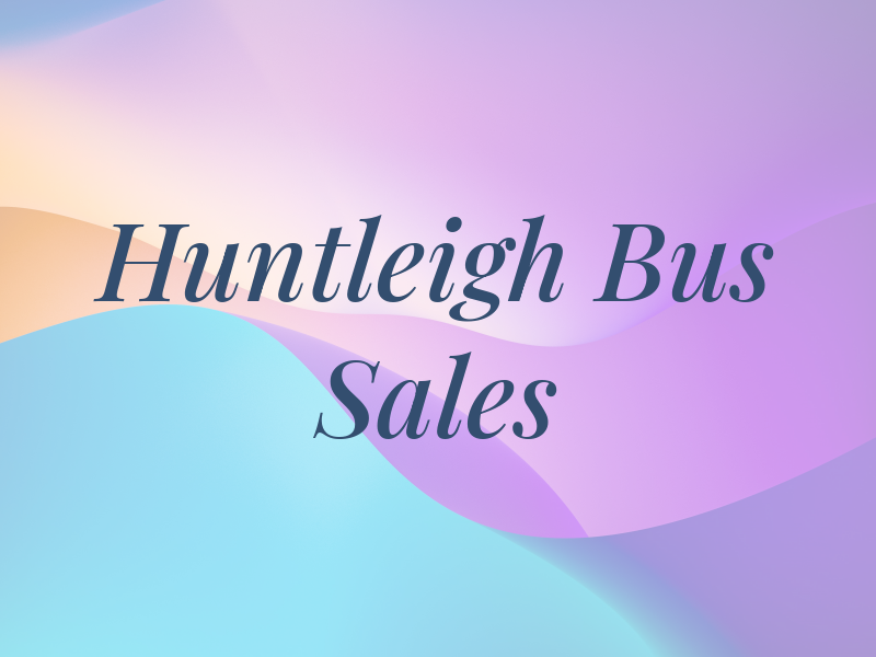 Huntleigh Bus Sales
