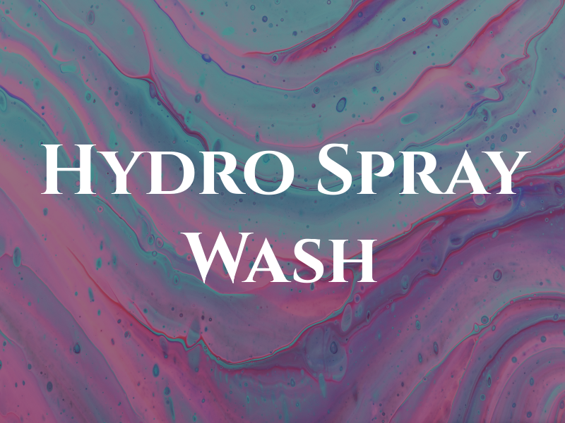 Hydro Spray Car Wash