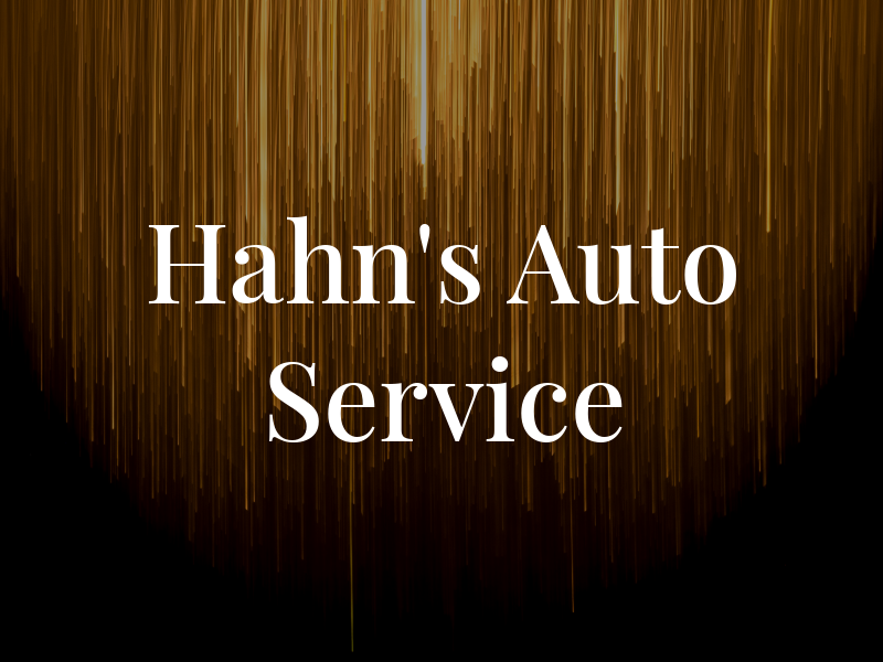 Hahn's Auto Service