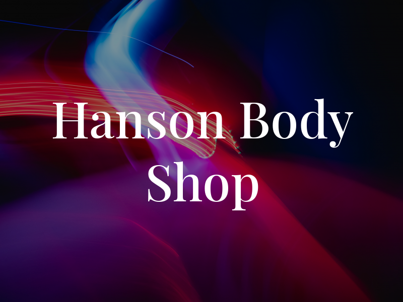 Hanson Body Shop