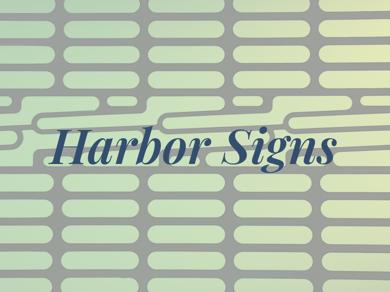 Harbor Signs