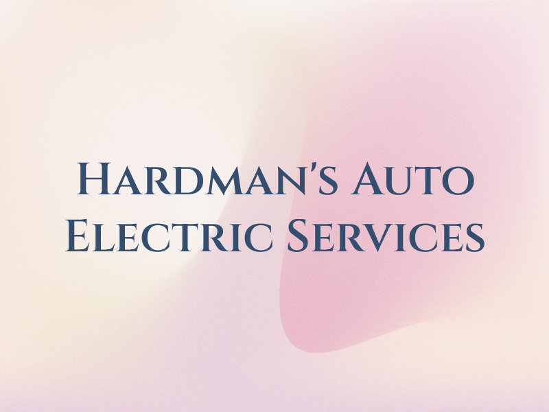 Hardman's Auto Electric Services