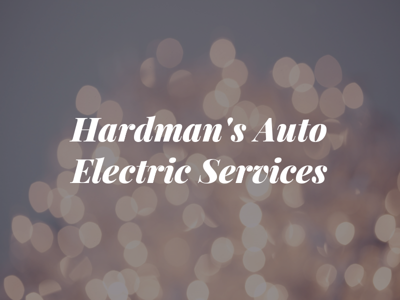 Hardman's Auto Electric Services