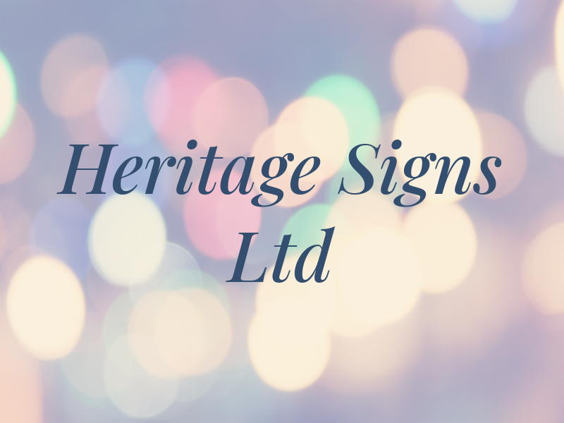 Heritage Signs Ltd