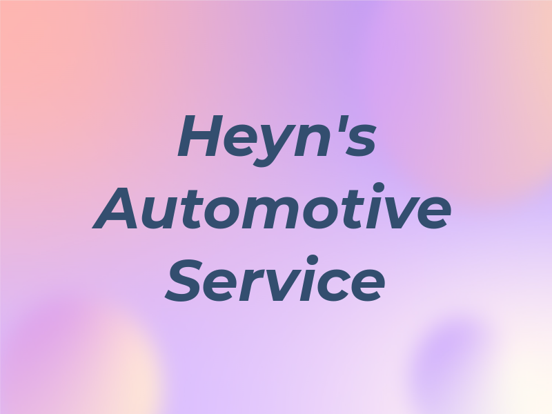 Heyn's Automotive Service