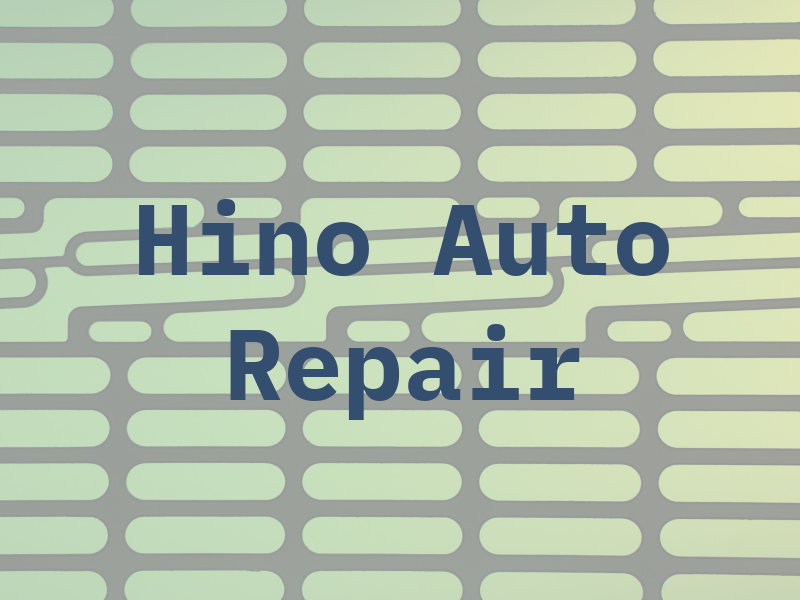 Hino Auto Repair