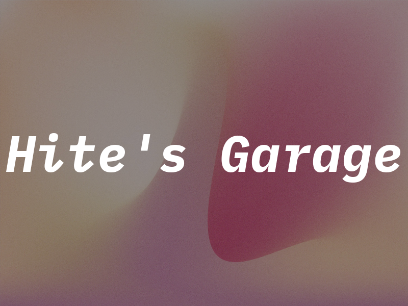 Hite's Garage