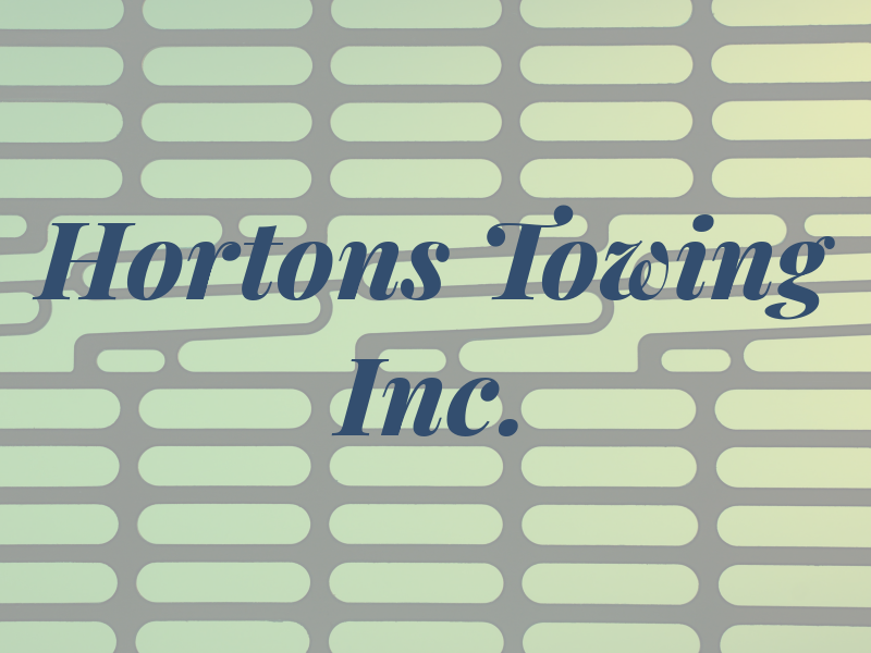 Hortons Towing Inc.