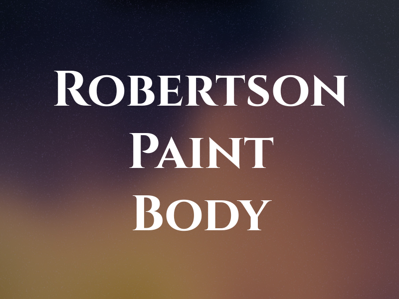 Ike Robertson Paint & Body