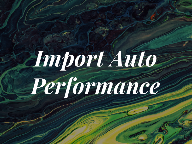 Import Auto Performance