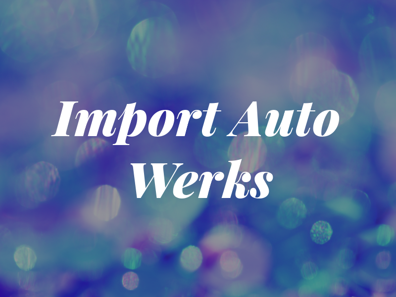 Import Auto Werks