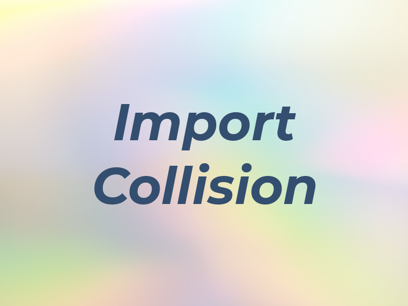 Import Collision