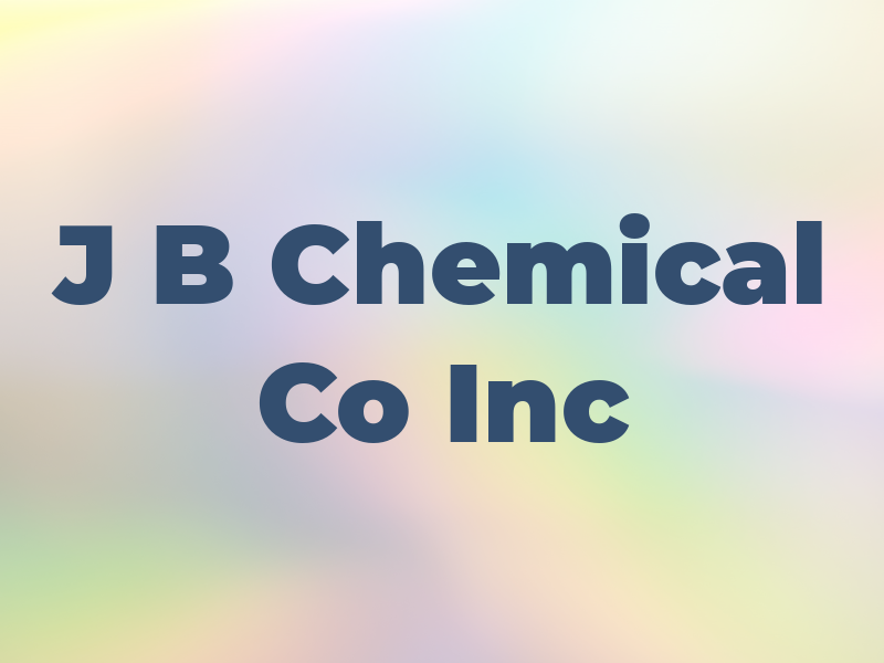 J B Chemical Co Inc