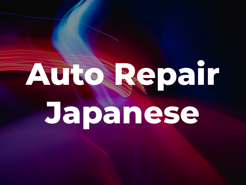 J P Auto Repair Japanese