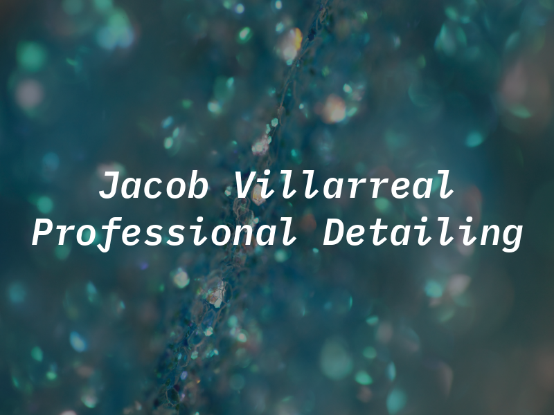 Jacob Villarreal Professional Detailing