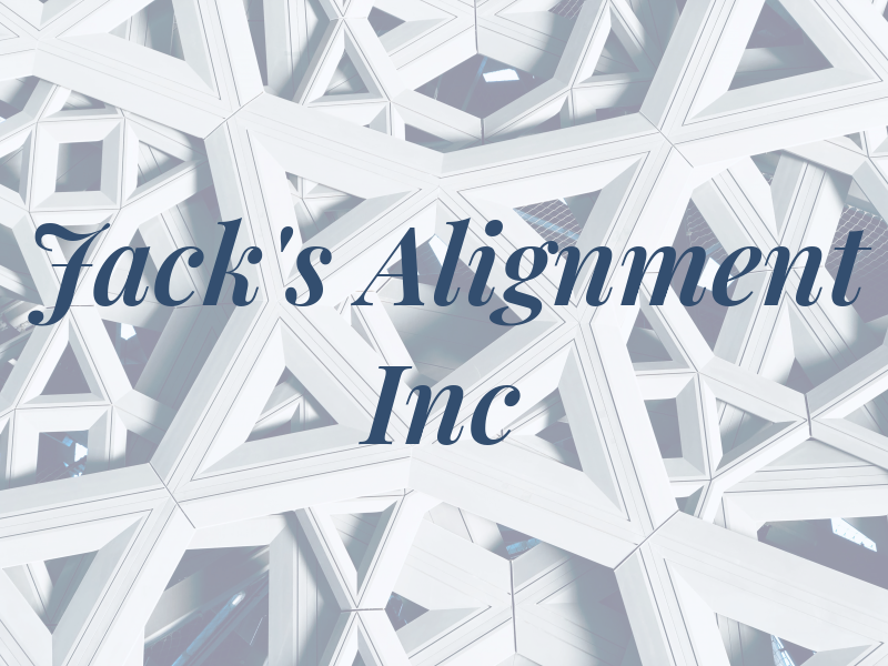 Jack's Alignment Inc