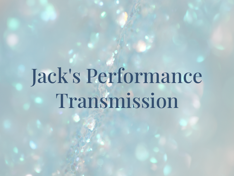Jack's Performance Transmission