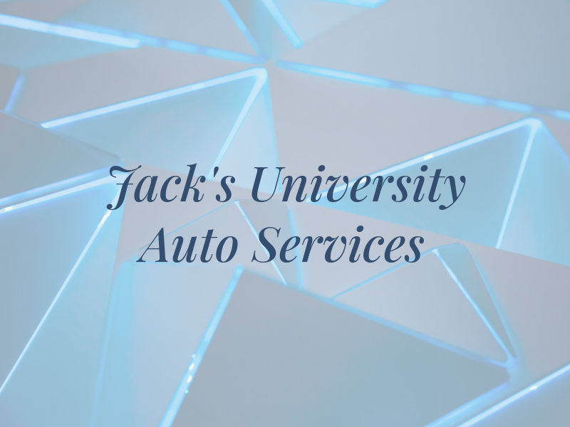 Jack's University Auto Services