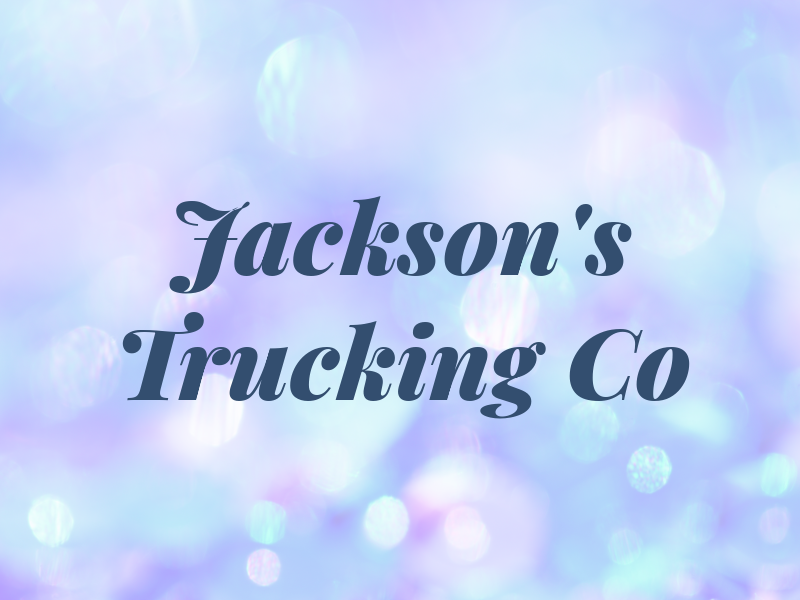 Jackson's Trucking Co