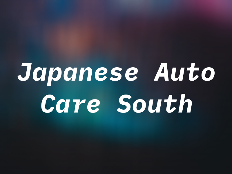 Japanese Auto Care South