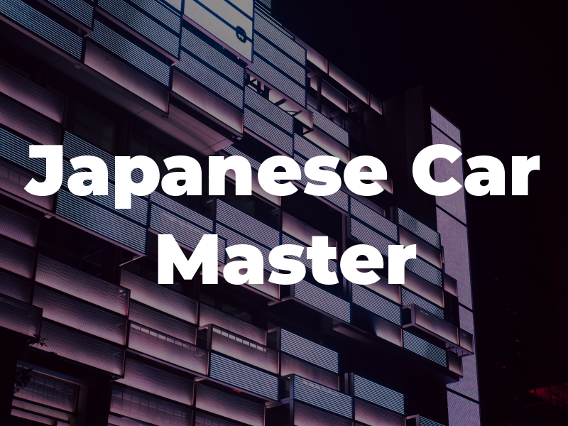 Japanese Car Master