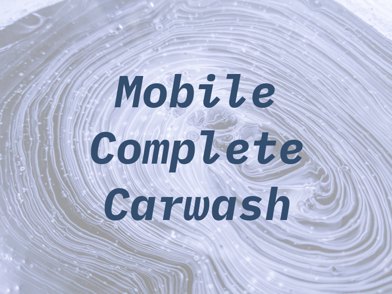 Jc Mobile Complete Carwash