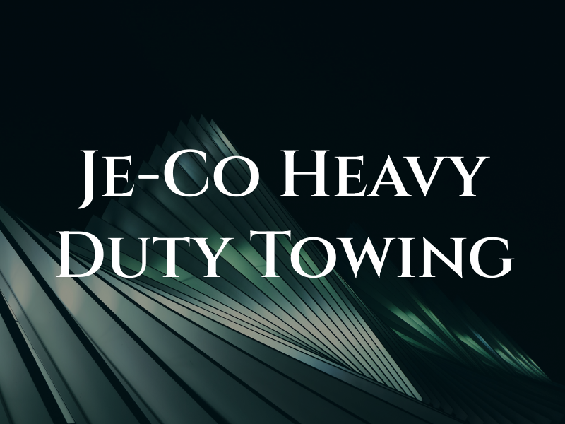Je-Co Heavy Duty Towing