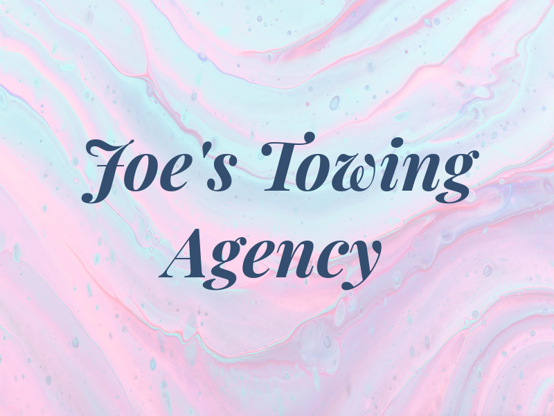 Joe's Towing Agency