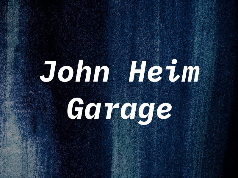 John Heim Garage