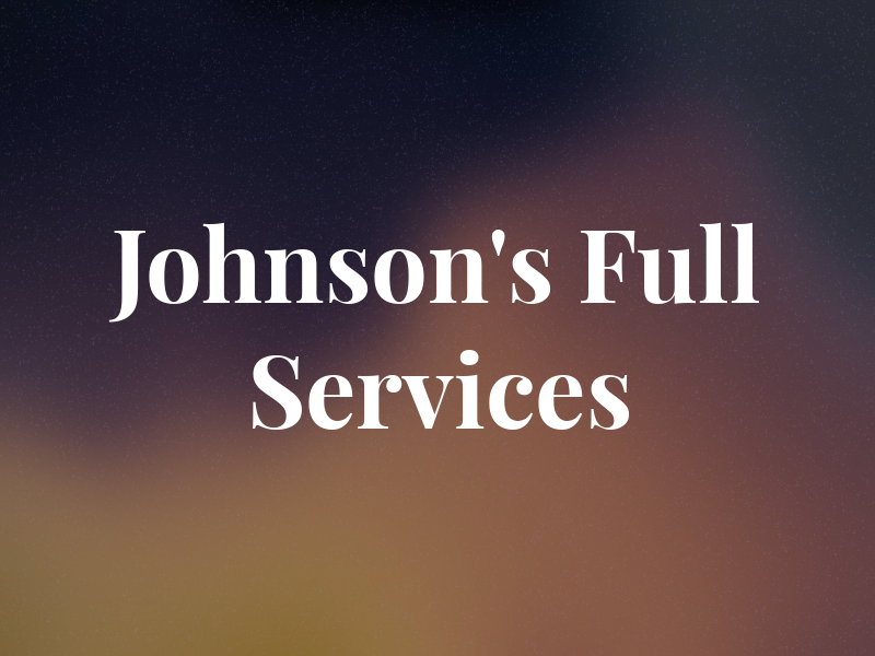 Johnson's Full Services