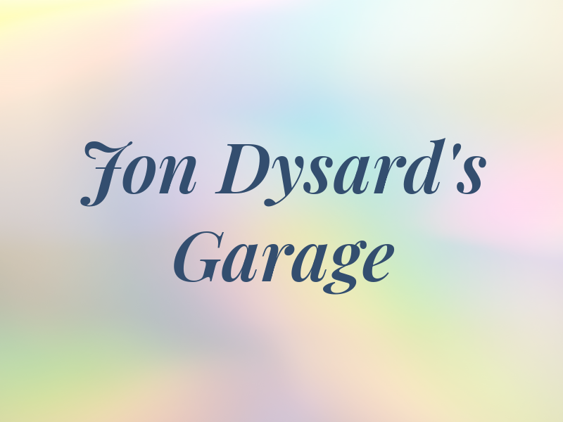 Jon Dysard's Garage