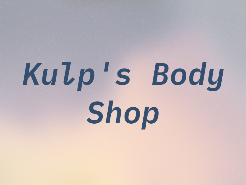 Kulp's Body Shop