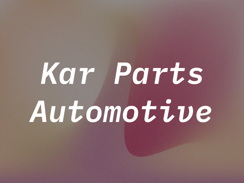 Kar Parts Automotive