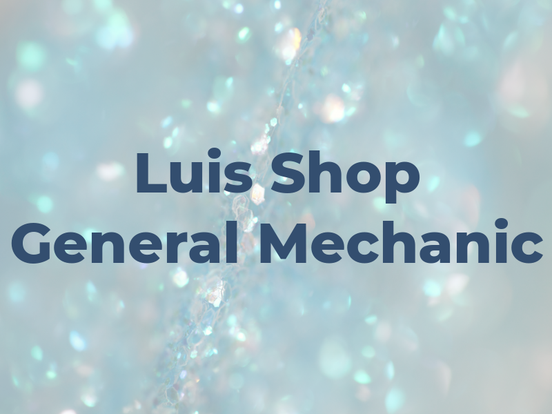 Luis Shop General Mechanic