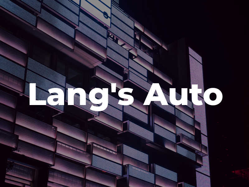 Lang's Auto