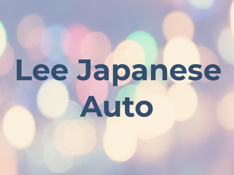 Lee Japanese Auto