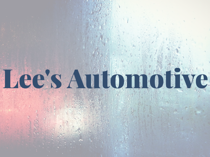 Lee's Automotive