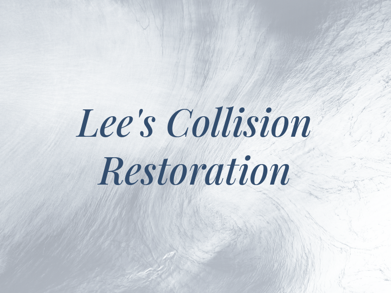 Lee's Collision & Restoration