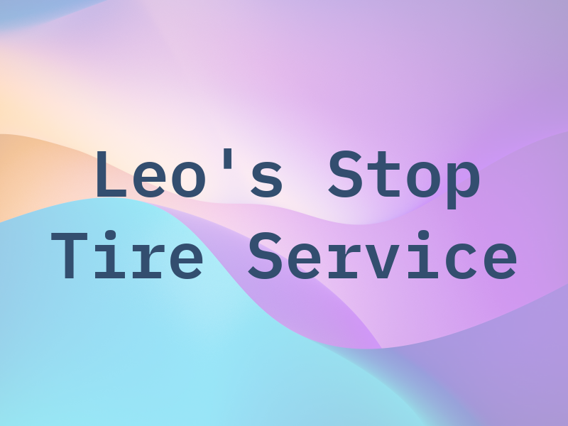 Leo's Pit Stop Tire Service