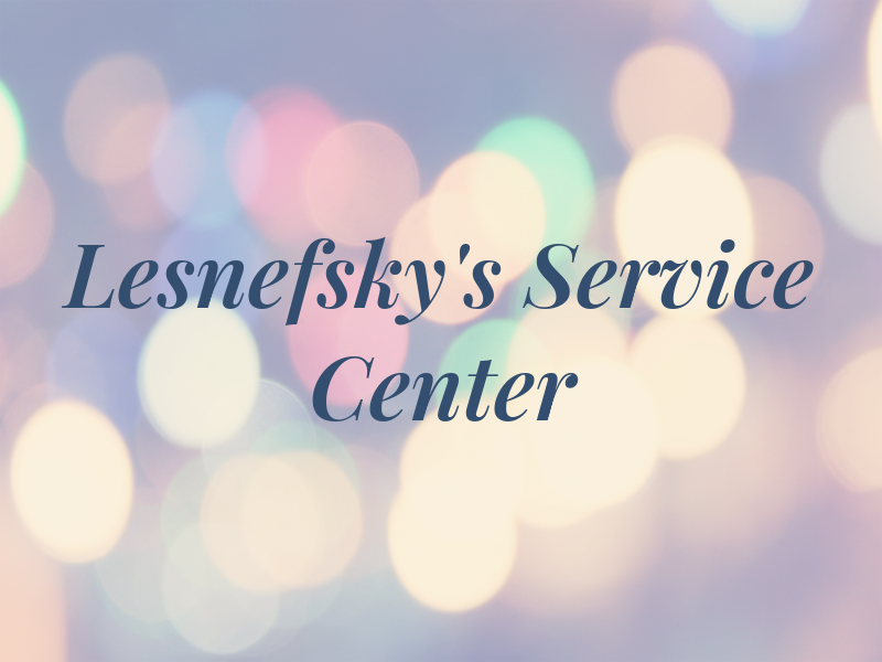Lesnefsky's Service Center